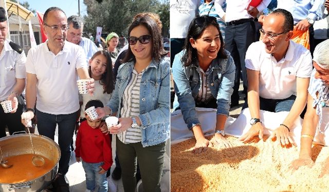 Urla Tarhana Şenliği Zeytinler Köy Meydanı’nda yapıldı