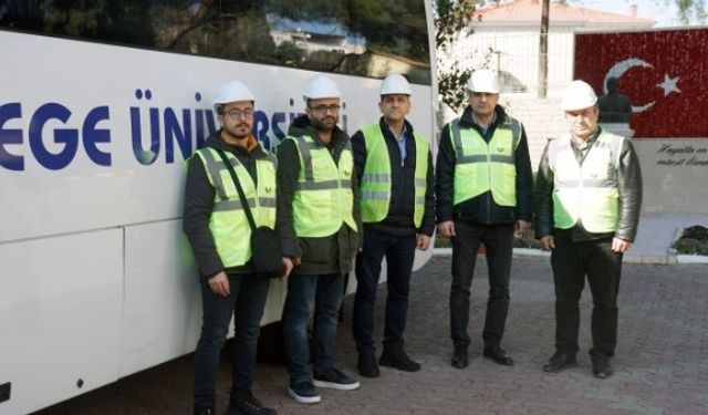İzmir Ege Üniversitesi bilim ekibi deprem bölgesinde