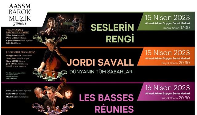 İzmir Barok Müzik Günleri 2023 Ahmed Adnan Saygun Sanat Merkezi’nde