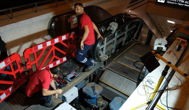 İzmir metro yürüyen merdivenler kazalara karşı yenileniyor