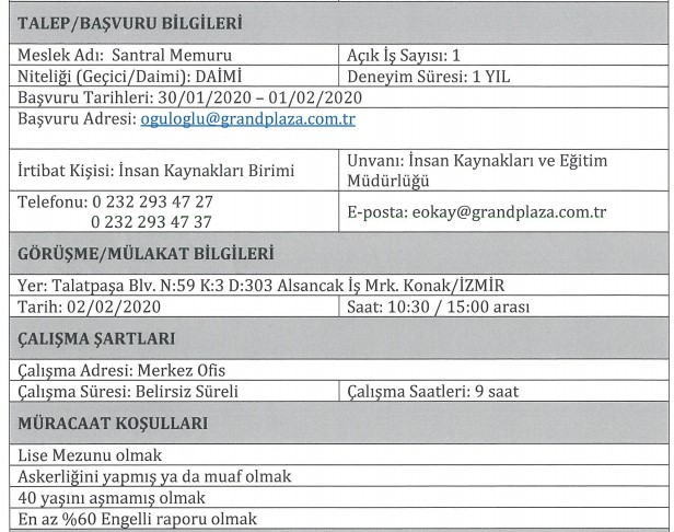 İzmir'de belediyelere 117 personel alımı için başvurular yarın bitiyor